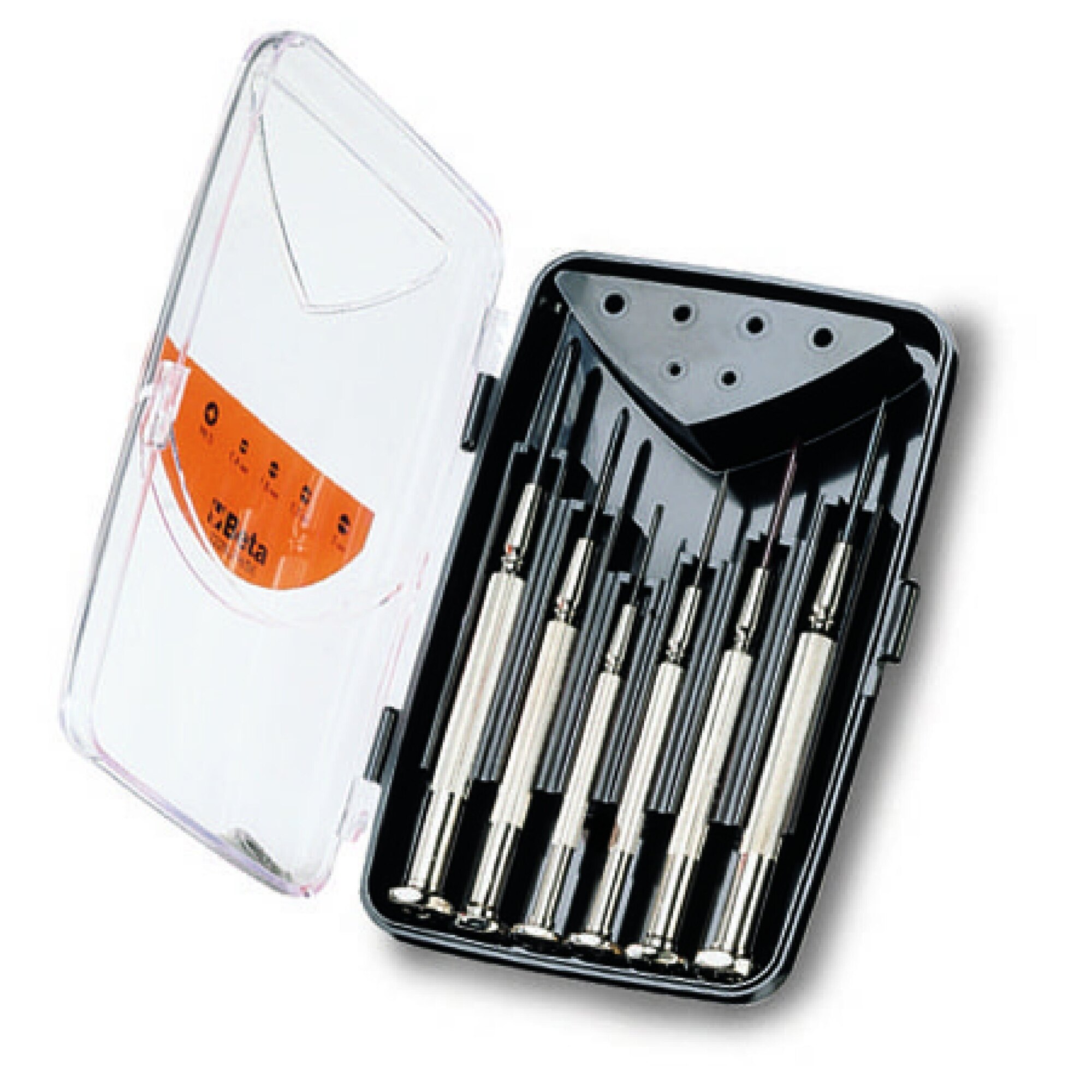 Beta Micro-Screwdriver Set — 6-Piece, Phillips #0 & #1, Slotted 1.4mm, 2.0mm, 2.4mm, 3mm, Model# 1229LPH/A6